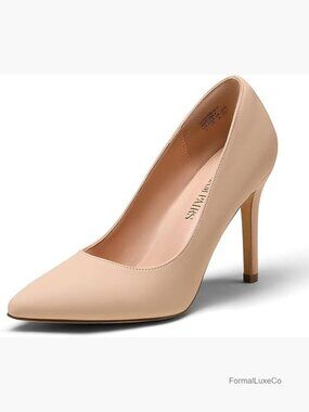 Closed Toe High Heels Dress Pointed Toe Wedding Pump Shoes